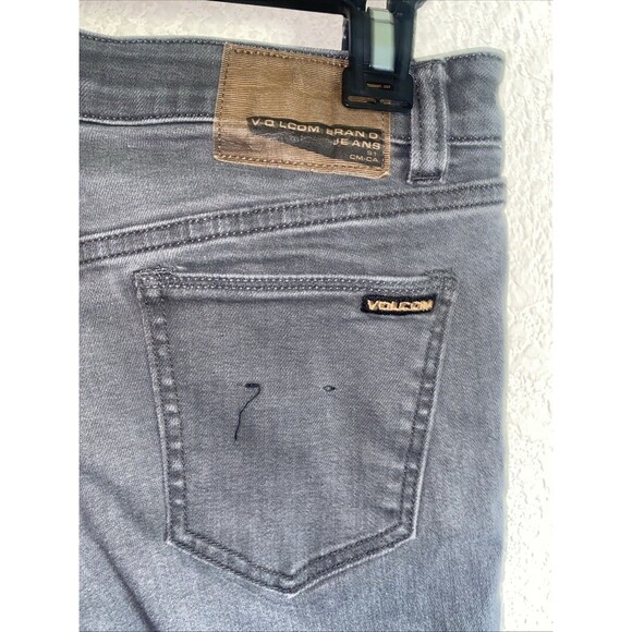 Volcom Skinny Gray Jeans 2x4 Modern Pants 28 EUC Y2k 90s Skater Boys - Picture 7 of 8